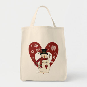 Snowman Loves Snow T-shirts and Gifts Tote Bag