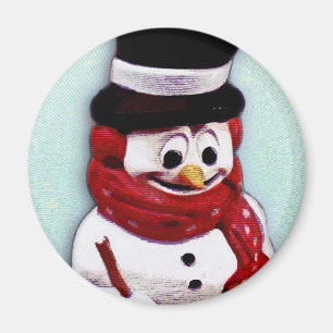 Snowman magnet
