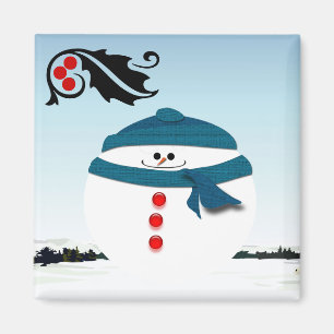 Snowman Magnet