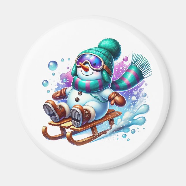 Snowman Magnet (Front)