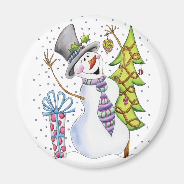 Snowman Magnet (Front)