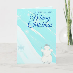 Snowman Merry Christmas Card