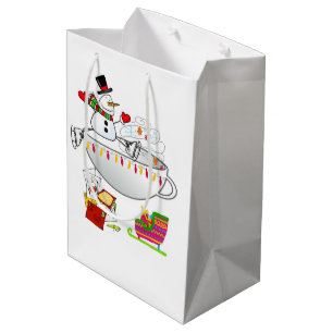 Snowman Merry Christmas Gift Bags