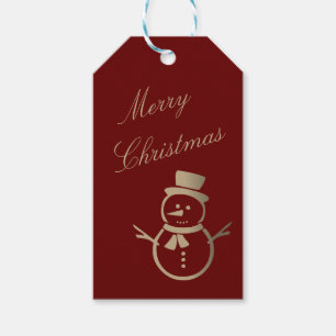 Snowman Merry Christmas Gift Tag