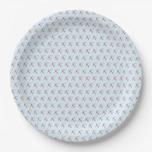 Snowman. Merry Christmas. Paper Plate