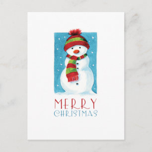 Snowman   Merry Christmas Postcards