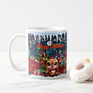 snowman, merry coffee mug