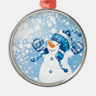Snowman Metal Tree Decoration
