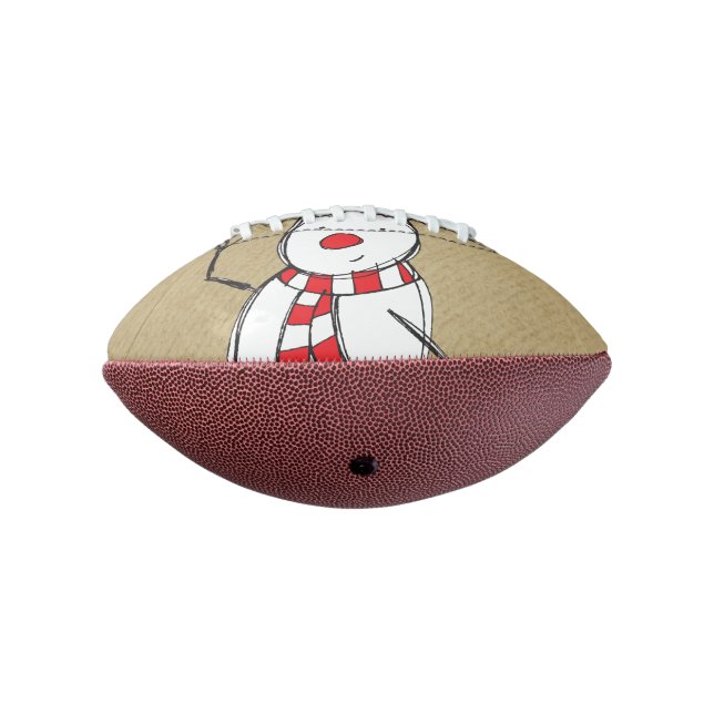 Snowman Mini Football American Football (Rotated 270)