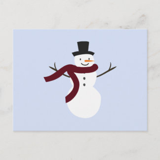 Snowman Modern Family Holiday Card