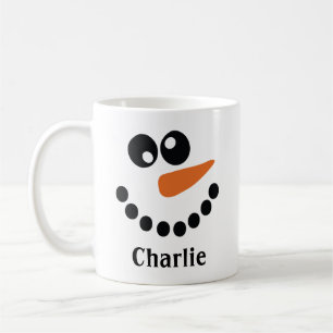 Snowman Monogrammed Coffee Mug