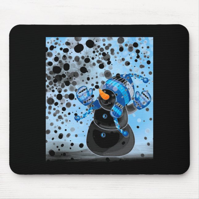 Snowman  mouse mat (Front)