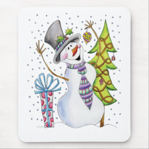 Snowman Mouse Mat