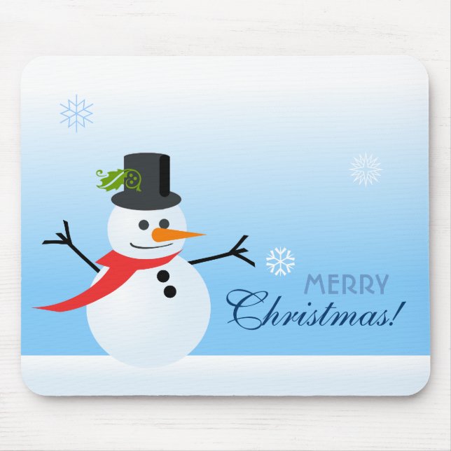 Snowman Mouse Mat (Front)