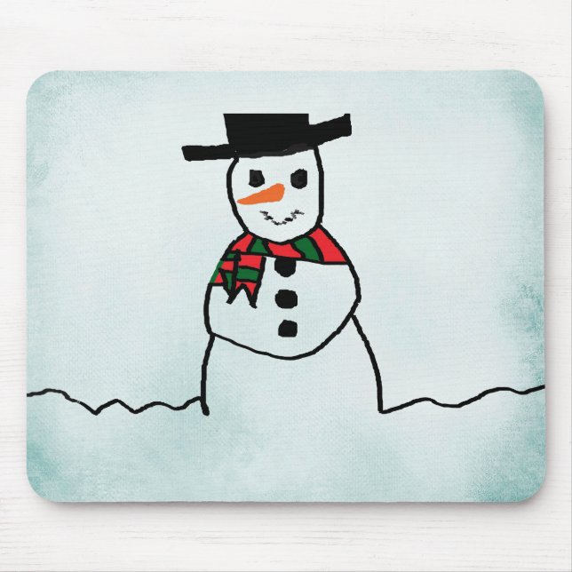 Snowman Mouse Mat (Front)
