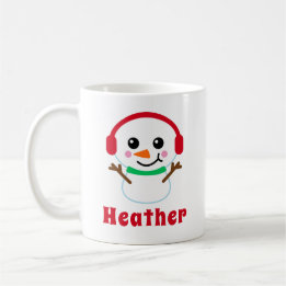 Snowman Name Coffee Mug