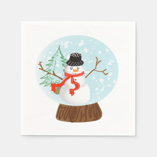 Snowman Napkin (Front)