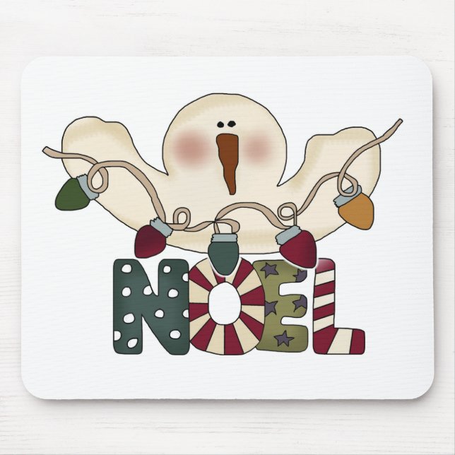 Snowman Noel Mouse Mat (Front)