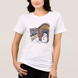Snowman Nose Jobs Tri-Blend Shirt