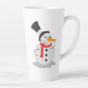 Snowman Nose Touch Christmas Mug! Latte Mug