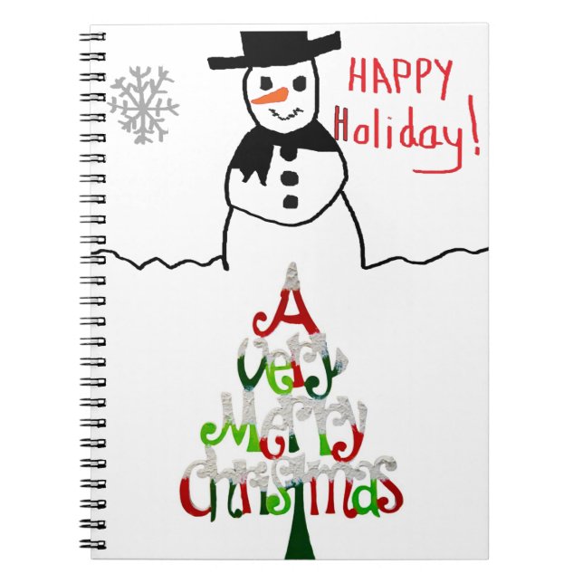 Snowman Notebook (Front)