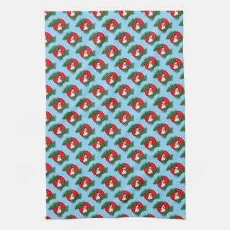 Snowman on ornament tea towel