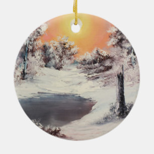 Snowman online ceramic tree decoration