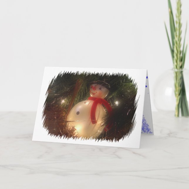 Snowman Ornament Card (Front)