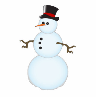 Snowman Ornament Photo Sculpture Decoration