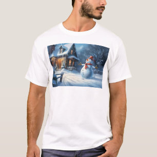 Snowman Painting T-Shirt