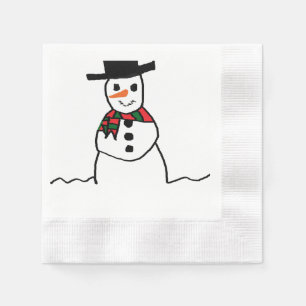 Snowman Paper Napkin