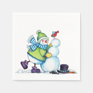 Snowman - Paper Napkin