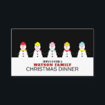 Snowman parade, Christmas Party Ticket Invitation<br><div class="desc">Snowman parade,  Christmas Party Ticket Invitation Cards by The Business Card Store. Great for all kinds of festive events. Christmas Dinners,  Office Parties,  Restaurant Events,  Weddings,  Birthdays,  E.T.C</div>
