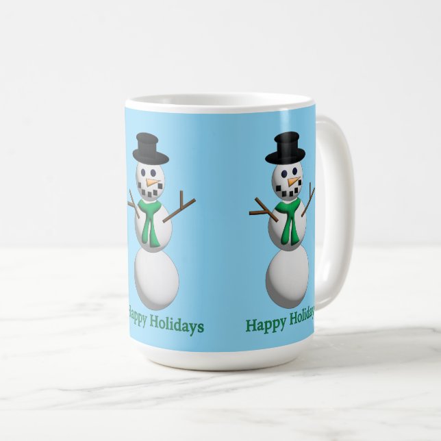 Snowman Party Coffee Mug (Front Right)
