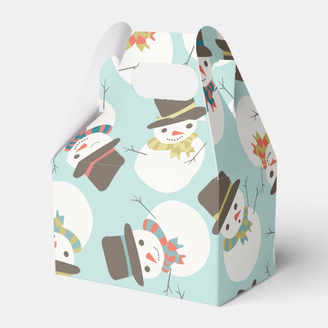 Snowman Party Mini Gift Box (Front Side)