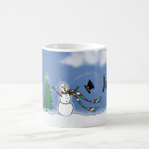 Snowman Personalised Christmas Mug