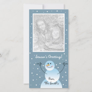 Snowman Photo Card