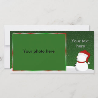 Snowman Photocard Holiday Card