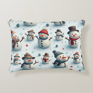 Snowman picture pillow