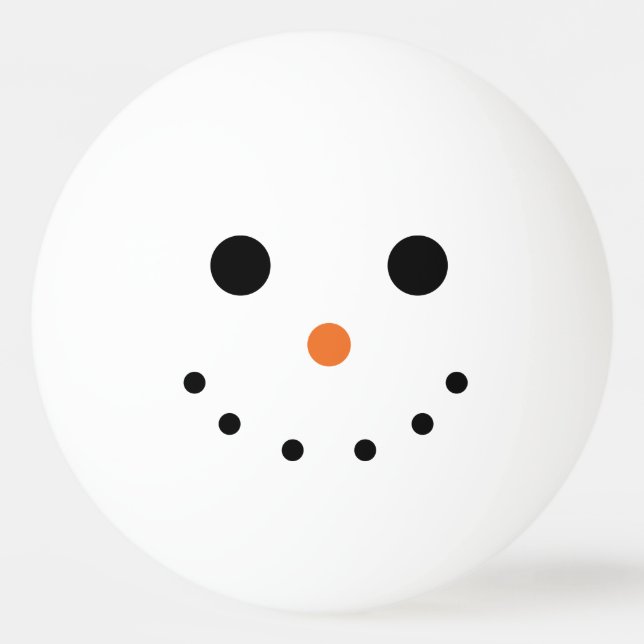 Snowman Ping Pong Ball (Front)