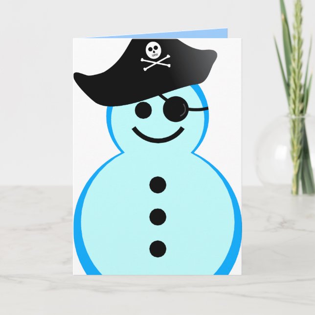snowman pirate. holiday card (Front)