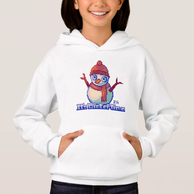 Snowman Pixel Art, Pixel Art, sweater (Front)