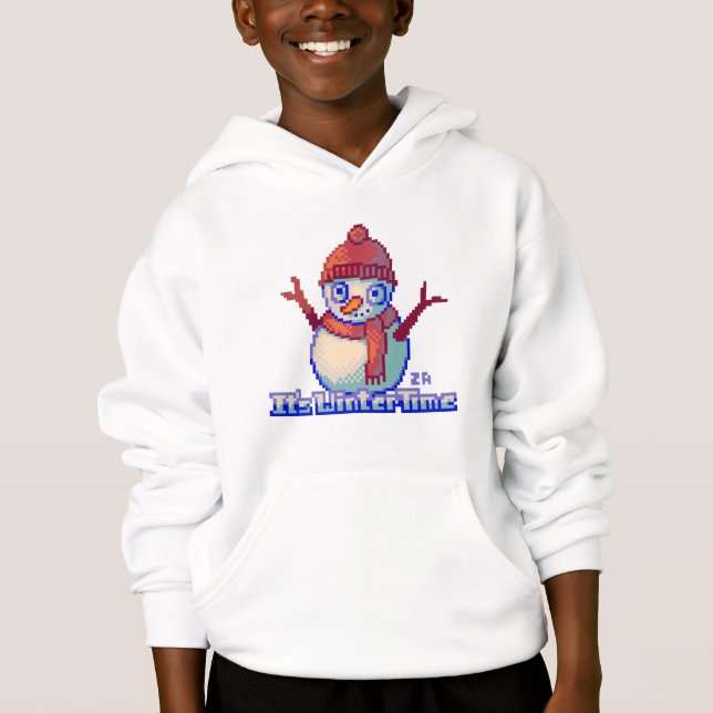 Snowman Pixel Art sweater (Front)