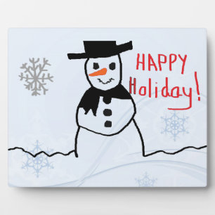 Snowman Plaque