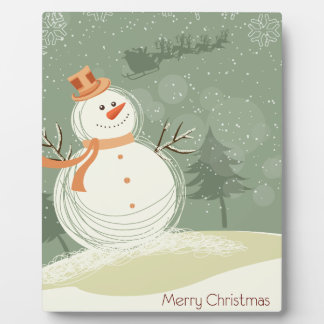 Snowman Plaque