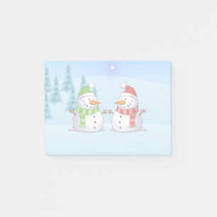 Snowman Playdate Post-it Notes