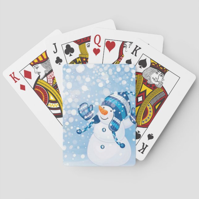 Snowman Playing Cards (Back)