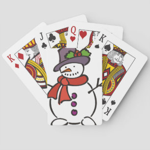 Snowman Playing Cards
