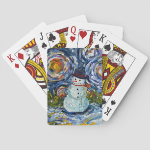 Snowman Playing Cards