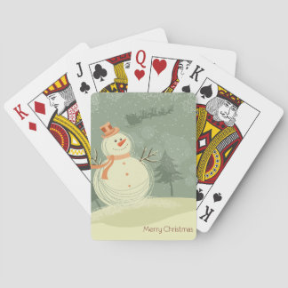 Snowman Playing Cards